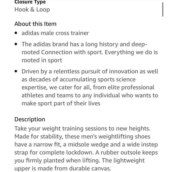 Adidas Powerlift Weightlifting Shoes Gym Crossfit Box GZ2864 Mens 13 Fast Ship main image 10